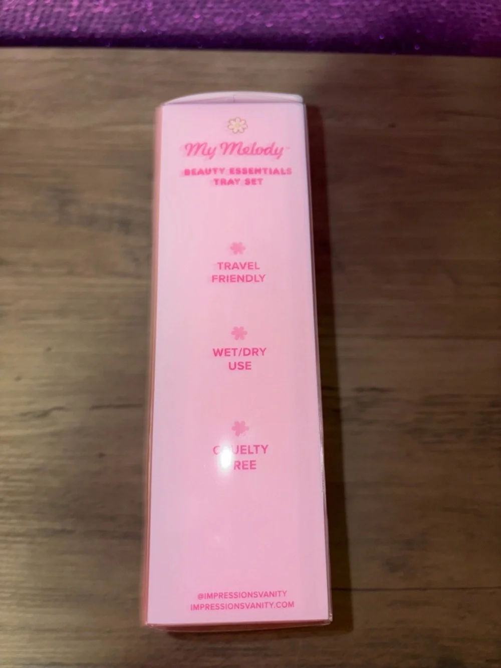 My Melody Sanrio Pink Makeup Brush Set w/ Sponge & Tray Kawaii Beauty Kit NWT